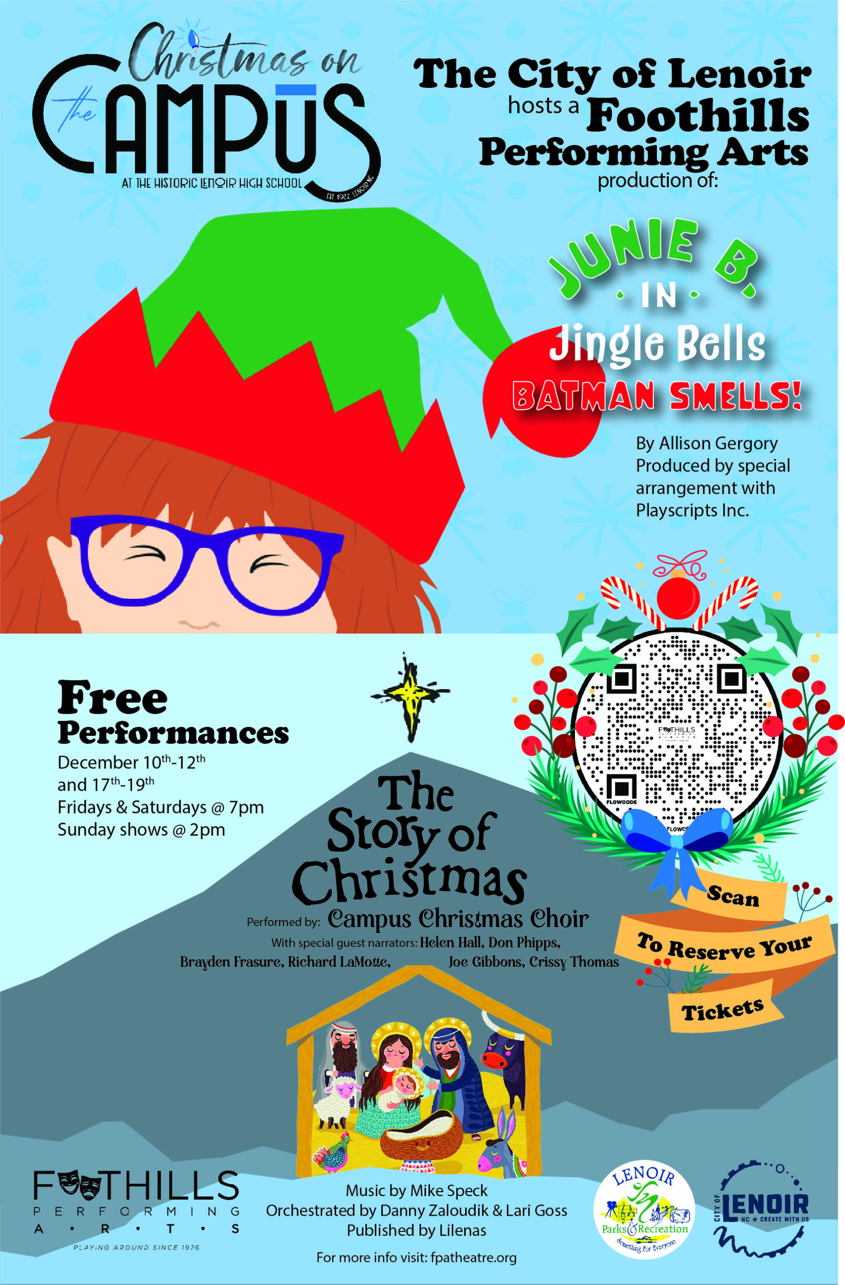 FOOTHILLS PERFORMING ARTS GIVING FREE CHRISTMAS SHOWS IN DOWNTOWN LENOIR