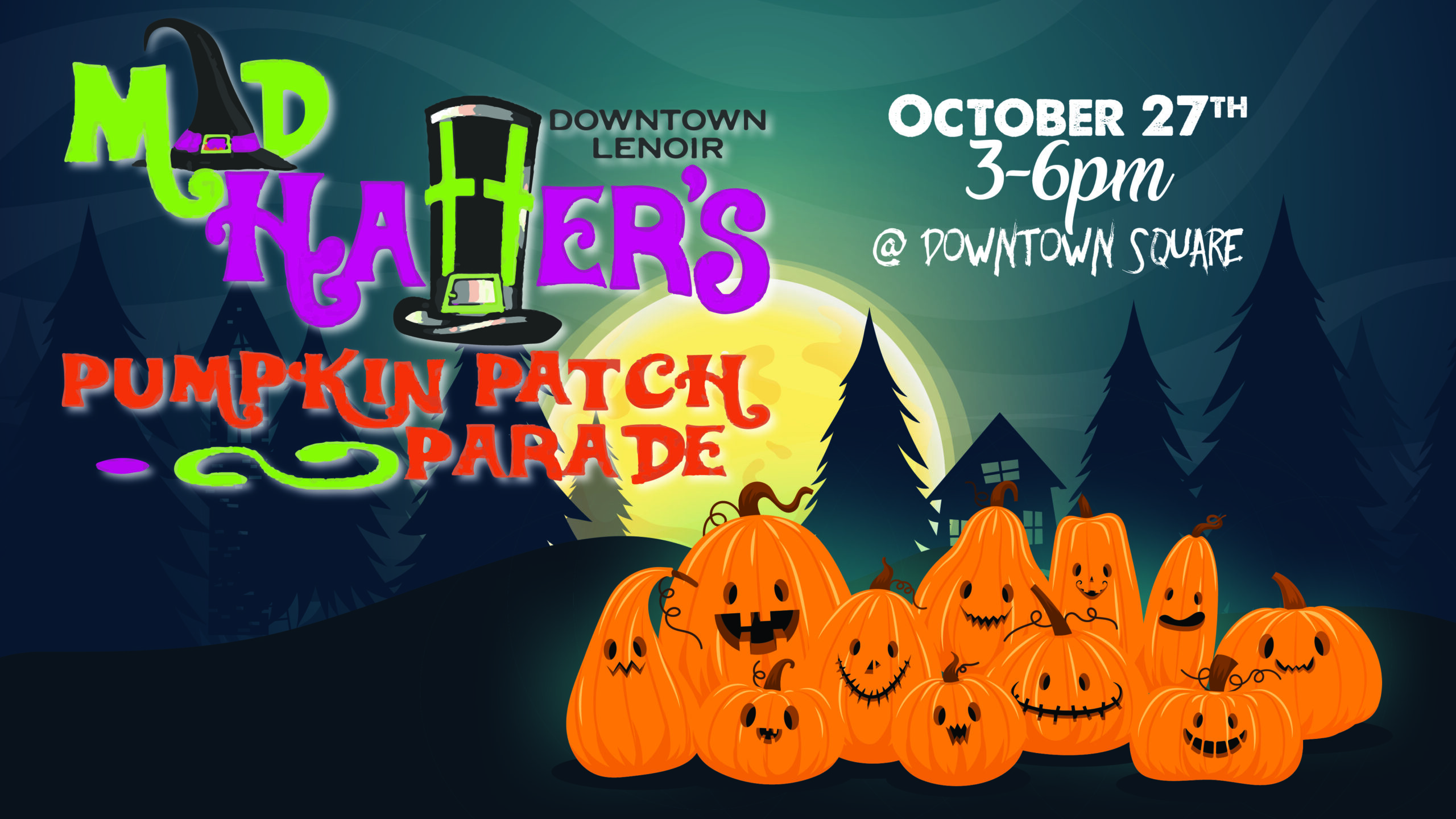 Downtown Trick-or-Treating & the Mad Hatter’s Pumpkin Patch Parade